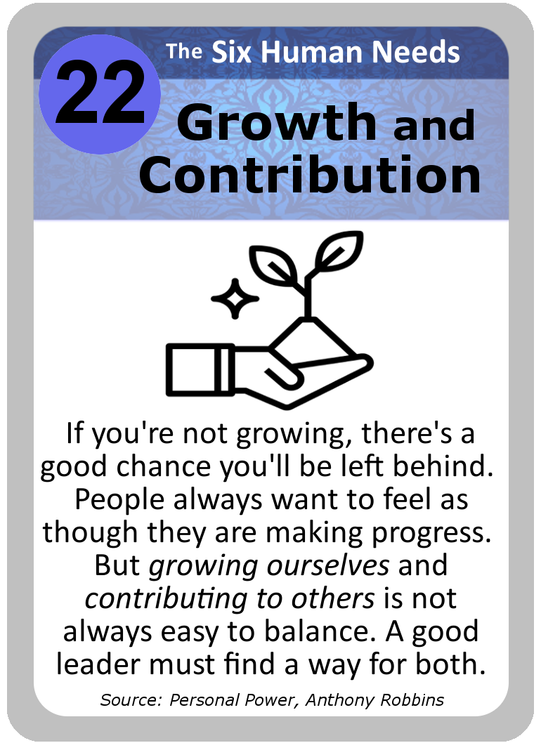 Leadership Card 022 Growth and Contribution Lean CX Ease of Use
