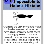 Leadership Card 031 Impossible to make a mistake - Lean CX Ease of use