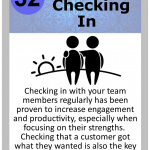 Leadership Card 032 Checking In - Lean CX Ease of Use