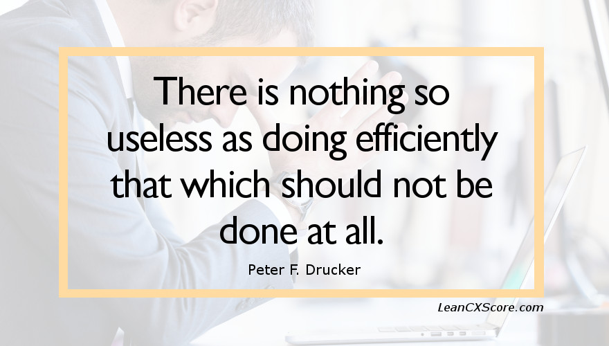 Drucker on efficiency