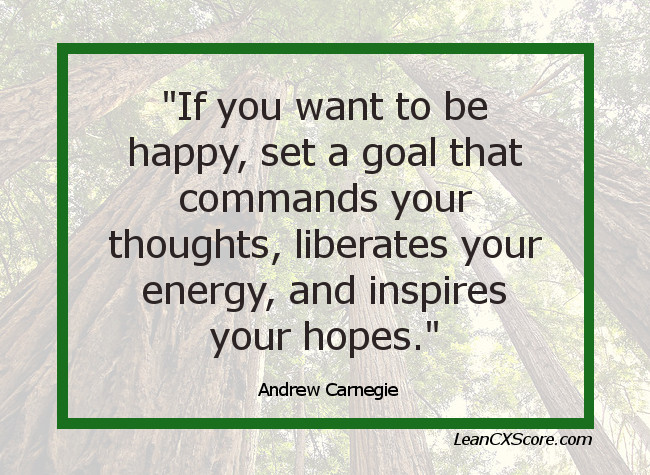 Leadership Quotes set a goal to be happy