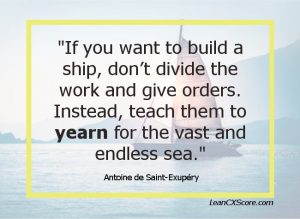 Leadership Quote Meaning Yearn for the sea