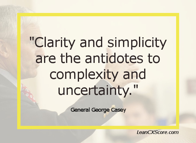 Leadership Quote Clarity and Simplicity