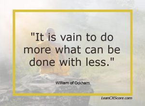 Quote-Occam-vain to do more-done with less