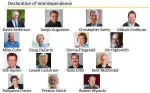 Creators of the Agile Declaration of Interdependence