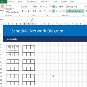 Creating a schedule network diagram 1
