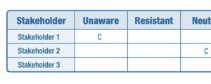 The Stakeholder Engagement Assessment Matrix - PMBOK