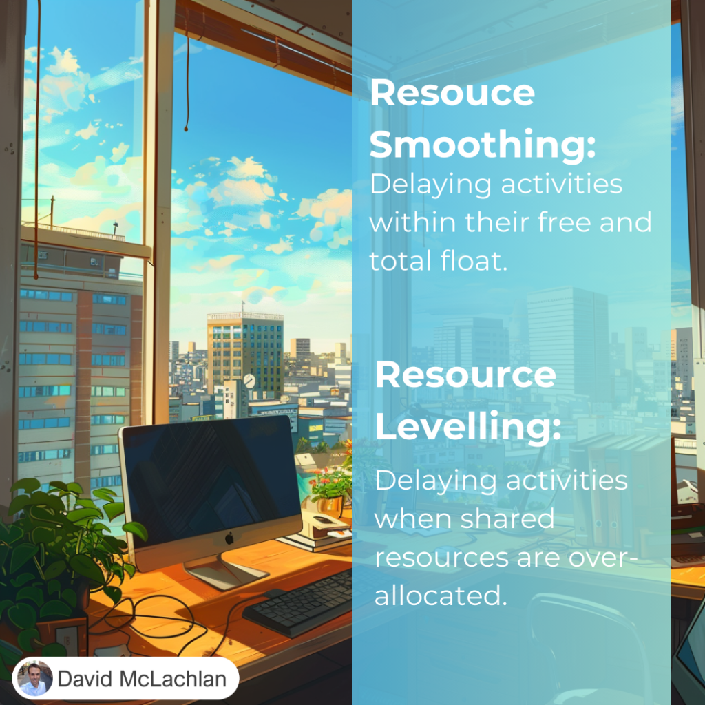 Resource Smoothing and Resource Levelling