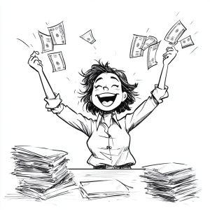 A professional person getting_a_pay_rise_comic