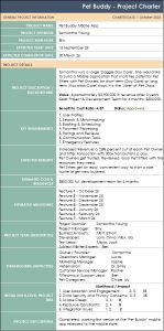 Project Charter template