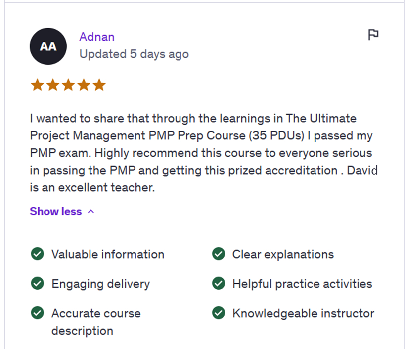 David McLachlan PMP Review 01